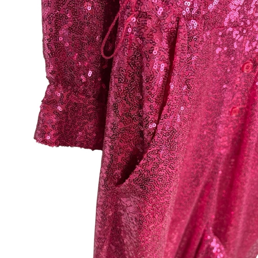 Sequin Jumpsuit With Collar size 22 - Picture 6 of 12